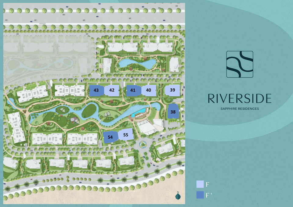 مخطط Riverside — Sapphire Residences